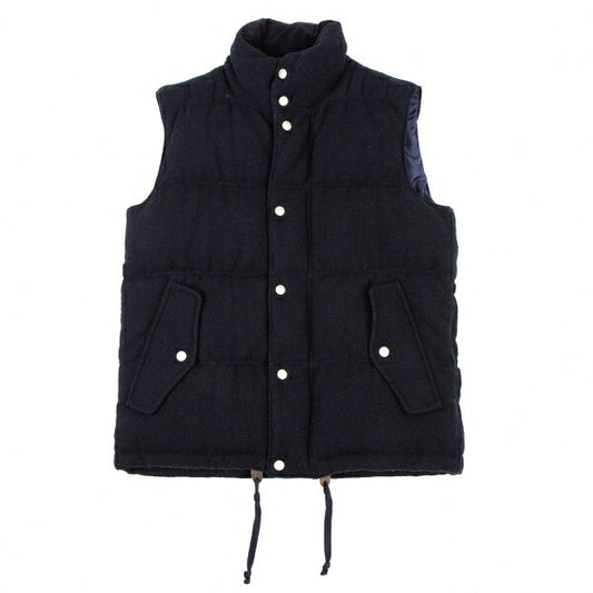 COMME des GARCONS HOMME Wool Down Zip Vest Blue Size S