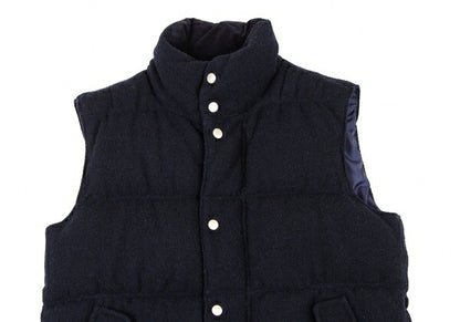 COMME des GARCONS HOMME Wool Down Zip Vest Blue Size S
