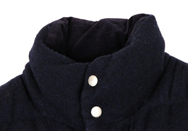 COMME des GARCONS HOMME Wool Down Zip Vest Blue Size S