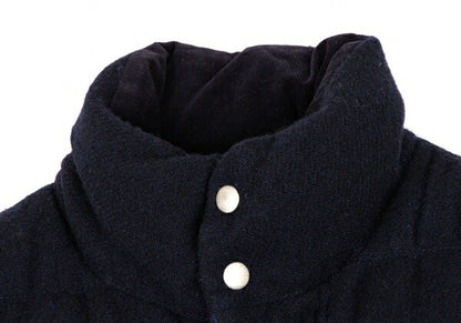 COMME des GARCONS HOMME Wool Down Zip Vest Blue Size S