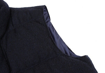 COMME des GARCONS HOMME Wool Down Zip Vest Blue Size S