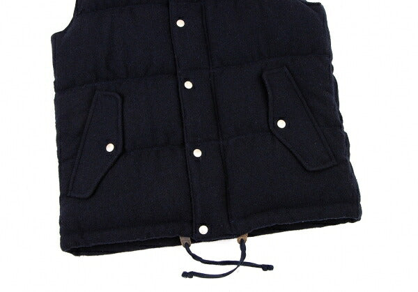 COMME des GARCONS HOMME Wool Down Zip Vest Blue Size S