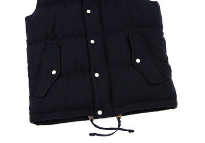 COMME des GARCONS HOMME Wool Down Zip Vest Blue Size S
