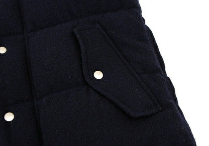 COMME des GARCONS HOMME Wool Down Zip Vest Blue Size S