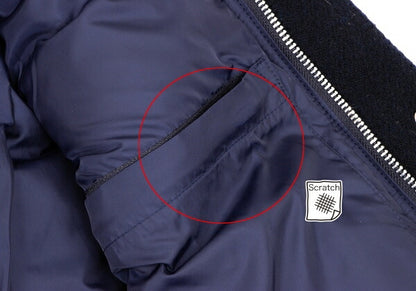 COMME des GARCONS HOMME Wool Down Zip Vest Blue Size S