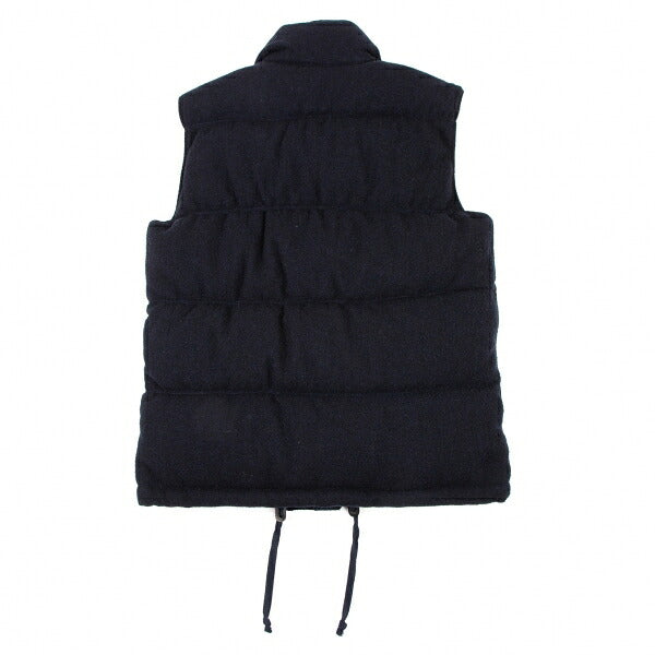 COMME des GARCONS HOMME Wool Down Zip Vest Blue Size S