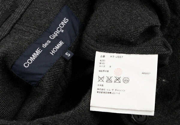 COMME des GARCONS HOMME Wool Linen Zip Pocket Jacket Size S