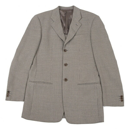 ARMANI COLLEZIONI Silk Blend Wool Jacket Gray Size 46