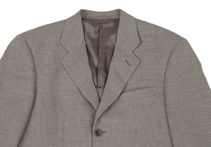 ARMANI COLLEZIONI Silk Blend Wool Jacket Gray Size 46