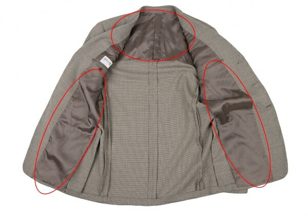 ARMANI COLLEZIONI Silk Blend Wool Jacket Gray Size 46