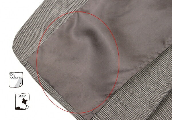ARMANI COLLEZIONI Silk Blend Wool Jacket Gray Size 46
