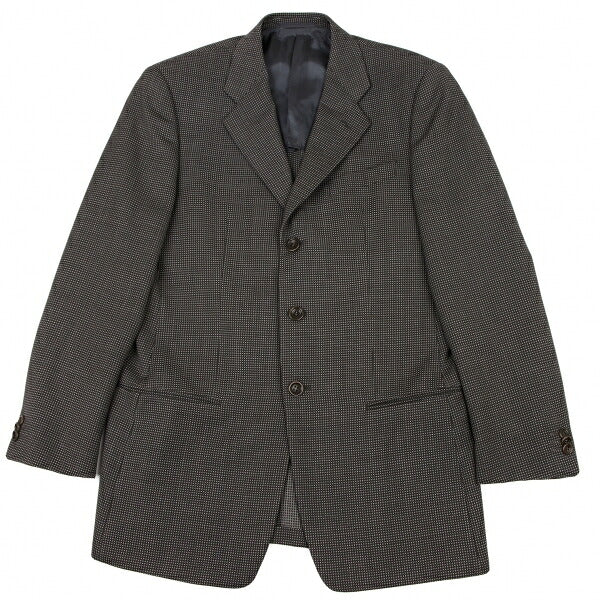 ARMANI COLLEZIONI Wool Textured Jacket Gray Size 48