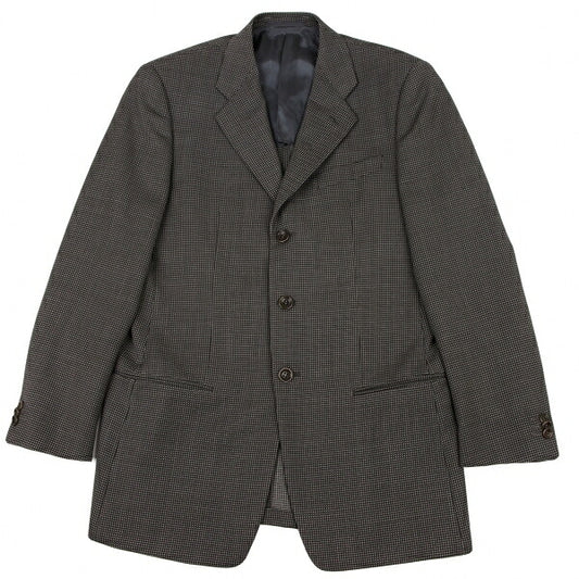 ARMANI COLLEZIONI Wool Textured Jacket Gray Size 48