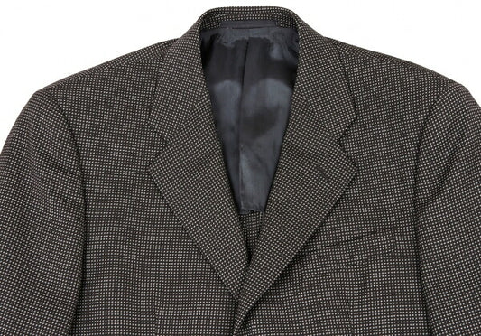ARMANI COLLEZIONI Wool Textured Jacket Gray Size 48
