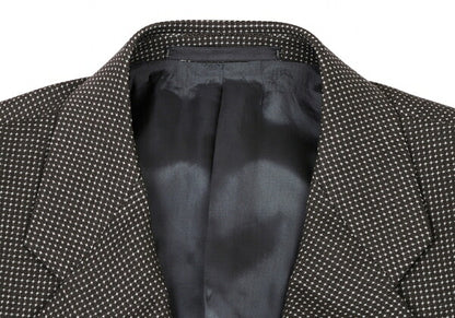 ARMANI COLLEZIONI Wool Textured Jacket Gray Size 48