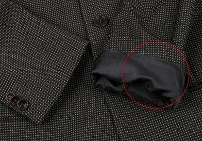 ARMANI COLLEZIONI Wool Textured Jacket Gray Size 48