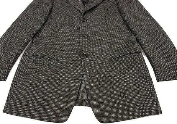 ARMANI COLLEZIONI Wool Textured Jacket Gray Size 48