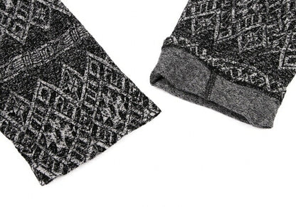 Yohji Yamamoto PH Asymmetric Hem Pattern Knit Black Size 3