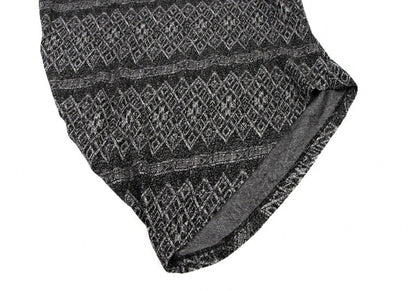 Yohji Yamamoto PH Asymmetric Hem Pattern Knit Black Size 3