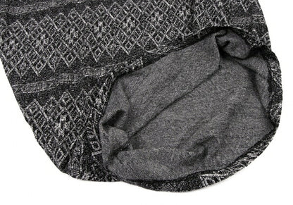 Yohji Yamamoto PH Asymmetric Hem Pattern Knit Black Size 3