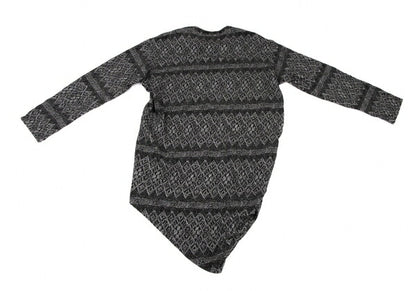 Yohji Yamamoto PH Asymmetric Hem Pattern Knit Black Size 3