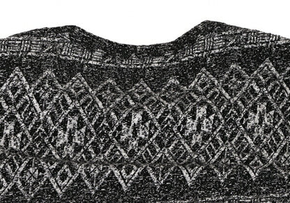 Yohji Yamamoto PH Asymmetric Hem Pattern Knit Black Size 3