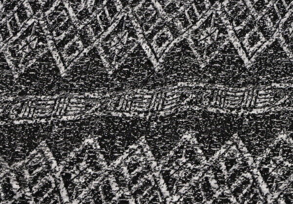 Yohji Yamamoto PH Asymmetric Hem Pattern Knit Black Size 3