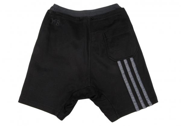 Y-3 Layered Waist 3-Stripe Shorts Black Size XS