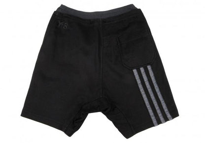 Y-3 Layered Waist 3-Stripe Shorts Black Size XS
