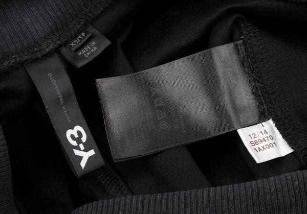 Y-3 Layered Waist 3-Stripe Shorts Black Size XS