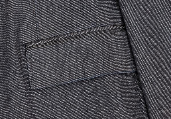COMME des GARCONS HOMME Washed Check Jacket Gray Size SS