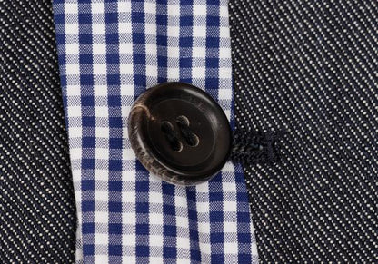 COMME des GARCONS HOMME Washed Check Jacket Gray Size SS