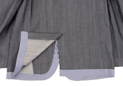 COMME des GARCONS HOMME Washed Check Jacket Gray Size SS