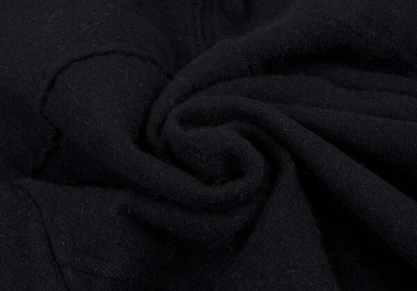 COMME des GARCONS HOMME Shrunk Wool Hooded Coat Navy Size M