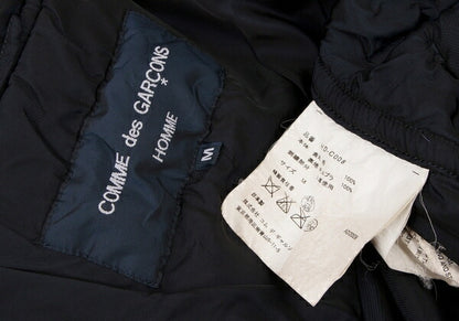 COMME des GARCONS HOMME Shrunk Wool Hooded Coat Navy Size M