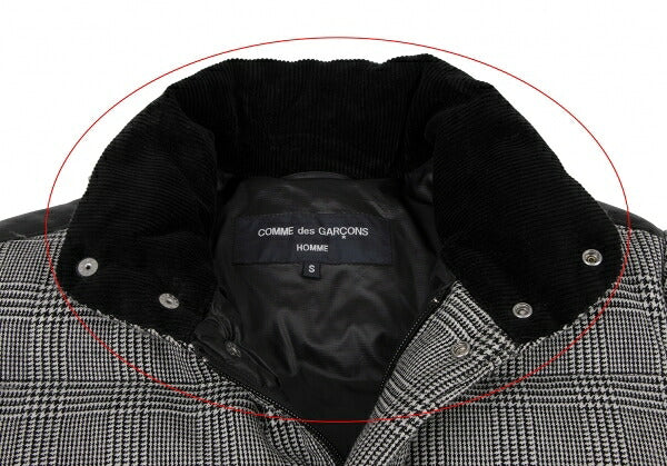 COMME des GARCONS HOMME Glen Check Jacket Blk/Wht Size S