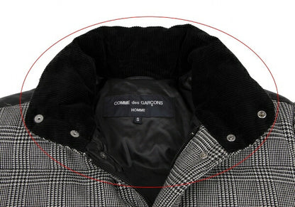 COMME des GARCONS HOMME Glen Check Jacket Blk/Wht Size S