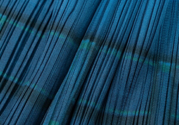 PLEATS PLEASE Pleats Denim Transfer Tank Top Blue Size 3