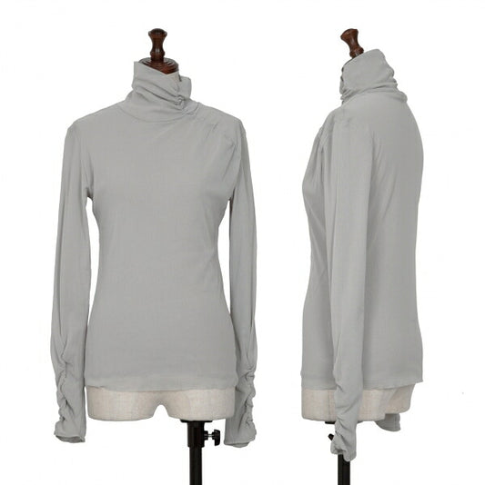 VIVIENNE TAM Nylon Layer Net High Neck Top Gray Size 0