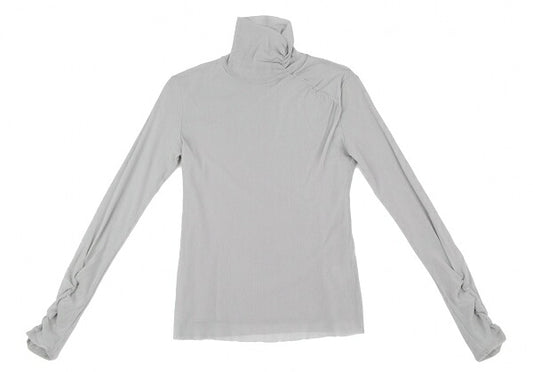 VIVIENNE TAM Nylon Layer Net High Neck Top Gray Size 0