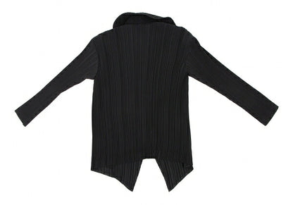 ISSEY MIYAKE Pleated Double Button Jacket Black Size M
