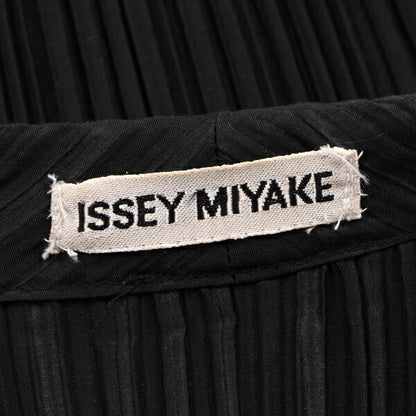 ISSEY MIYAKE Pleated Double Button Jacket Black Size M