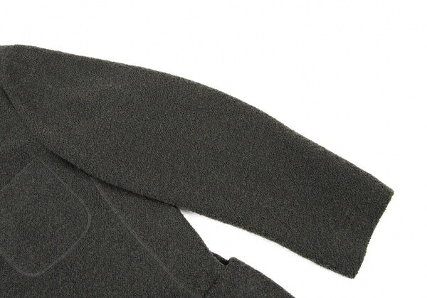 ISSEY MIYAKE MEN Wool Blend Pile Knit Jacket Green Size XL