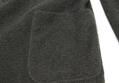 ISSEY MIYAKE MEN Wool Blend Pile Knit Jacket Green Size XL