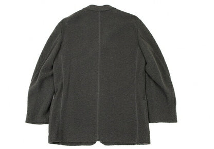 ISSEY MIYAKE MEN Wool Blend Pile Knit Jacket Green Size XL