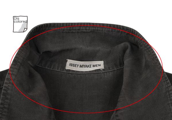 ISSEY MIYAKE MEN 01SS Tie-Dye Cotton Charcoal Gray Jacket Size XL