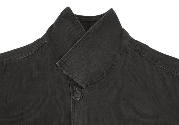 ISSEY MIYAKE MEN 01SS Tie-Dye Cotton Charcoal Gray Jacket Size XL