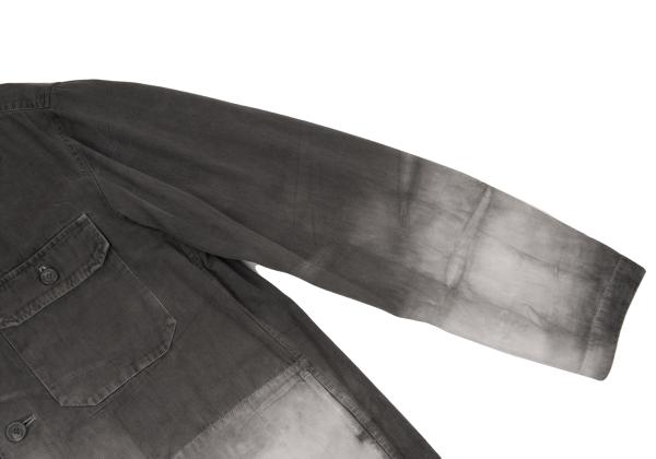 ISSEY MIYAKE MEN 01SS Tie-Dye Cotton Charcoal Gray Jacket Size XL