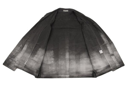 ISSEY MIYAKE MEN 01SS Tie-Dye Cotton Charcoal Gray Jacket Size XL