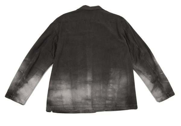 ISSEY MIYAKE MEN 01SS Tie-Dye Cotton Charcoal Gray Jacket Size XL